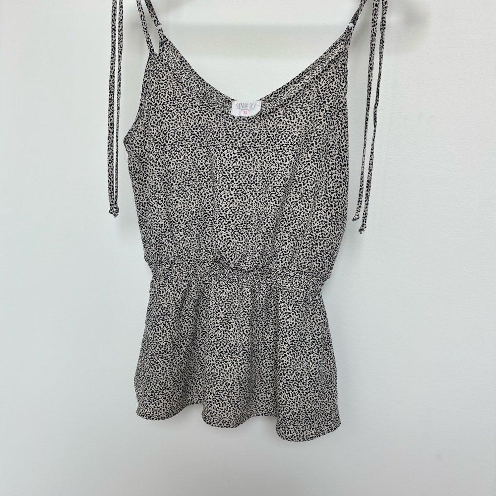 Sienna Sky Black and White Patterned Camisole, size XS